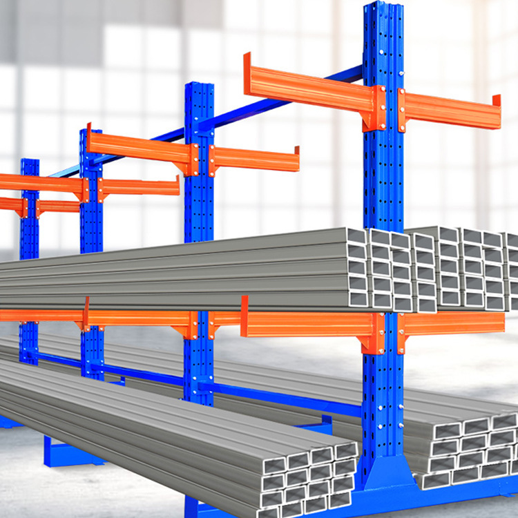 重型铝材管材置物架单双面悬臂式货架重型仓库托臂式拆装货架批发