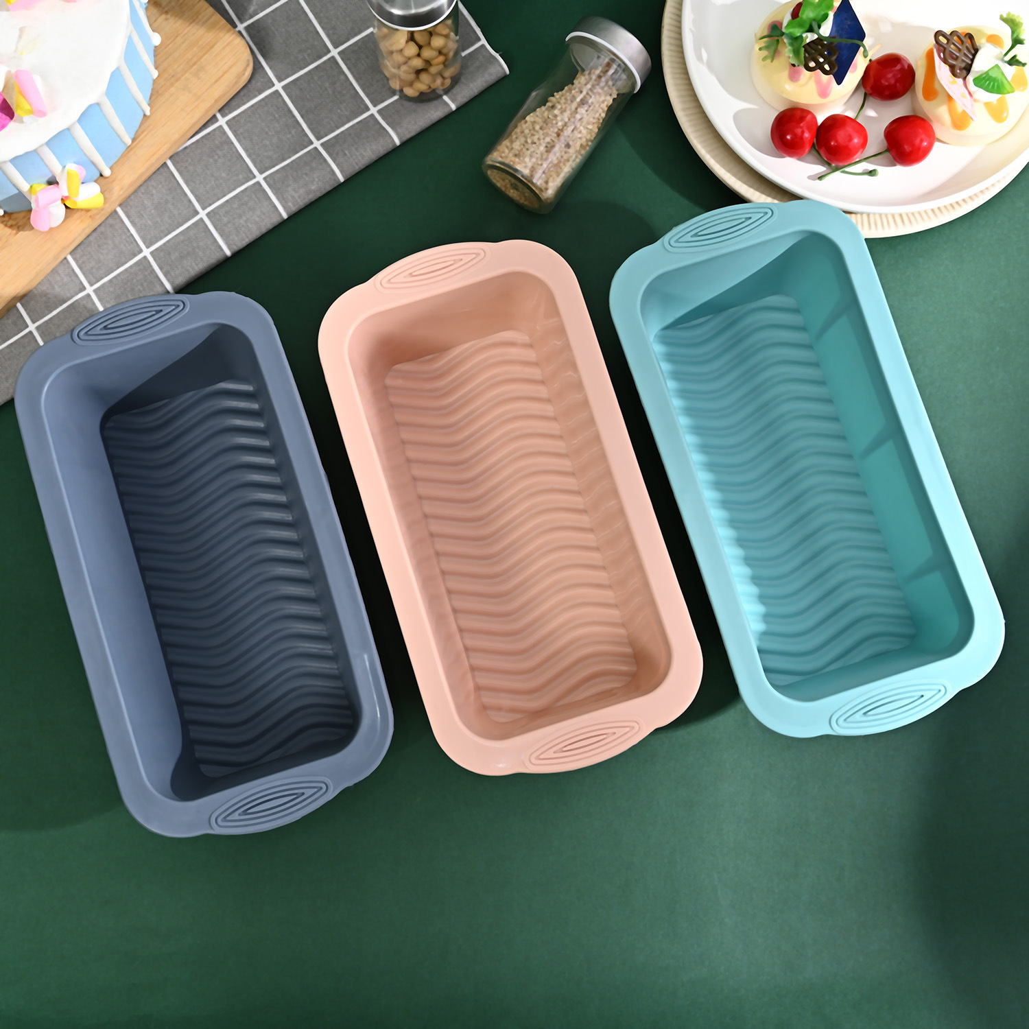 Rectangular Cake Mold Toast Bread Edible Silicon Mold Cheese Mold Baking at Home Mousse Mold Wholesale