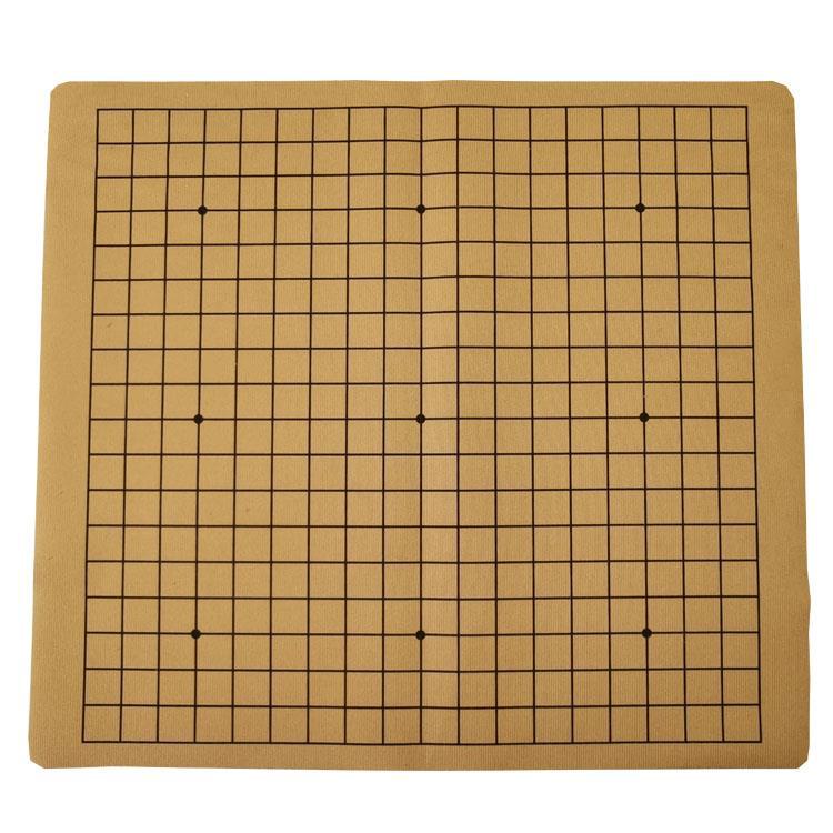 围棋中国象棋两用pu皮革棋盘19路围棋五子棋双面便携折叠绒布棋盘
