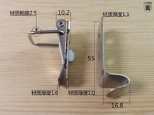 9ZRT105搭扣不锈钢弹簧锁扣90度弯钩搭扣箱扣卡扣箱体搭扣木箱搭