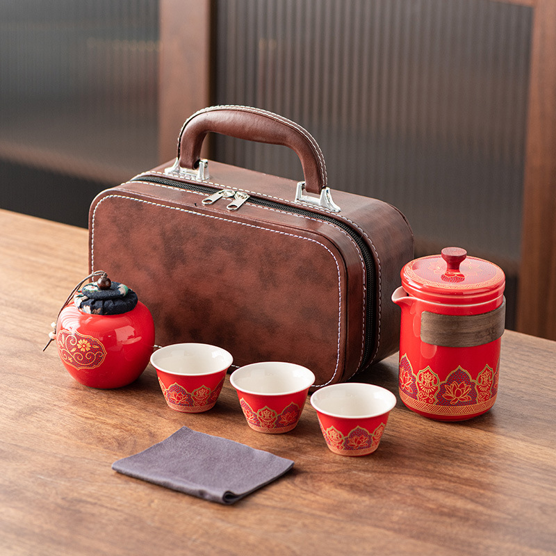 Travel Tea Set Portable Kung Fu Tea Set Wholesale Japanese Outdoor Quick Cup Holiday Company Business Gifts