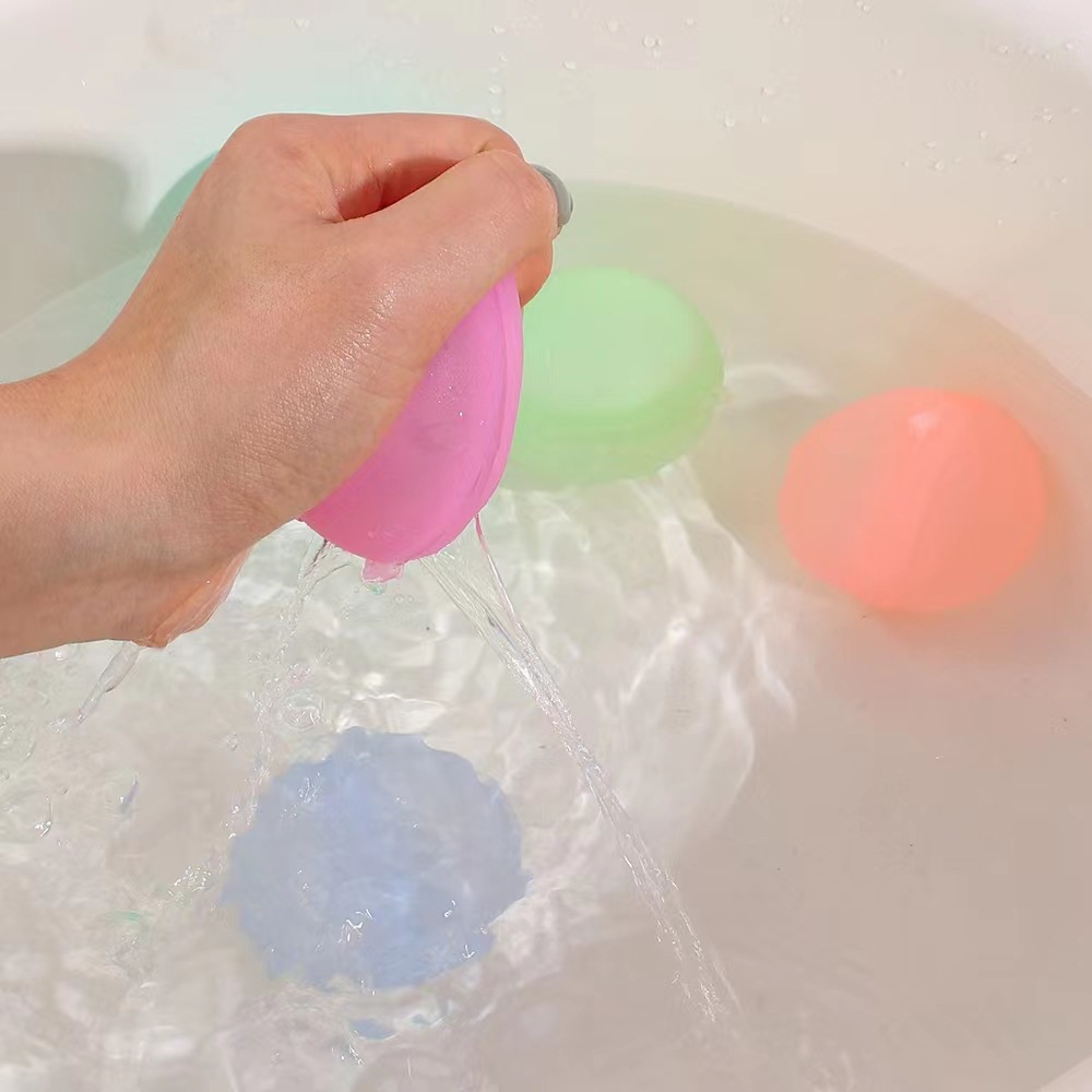 Hot Selling Amazon Silicone Water Ball Magnetic Suction Water Ball Silicone Glue Ball Can Be Quickly Injected and Reused