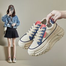 韩版老爹鞋女2024新款秋季厚底松糕运动鞋ins软底学生休闲跑步鞋