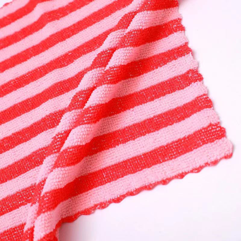 Factory Customized Absorbent Cloth Dish Towel Wholesale Household Kitchen Oilproof Dishcloth Thick Cutlery Cleaning Towel