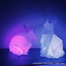 户外发光兔子中秋节创意浪漫爱心氛围兔子灯太阳能望月景观装饰灯