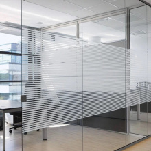 7L磨砂玻璃贴膜移门推拉门半透明防撞条装饰办公室条纹公司玻璃贴