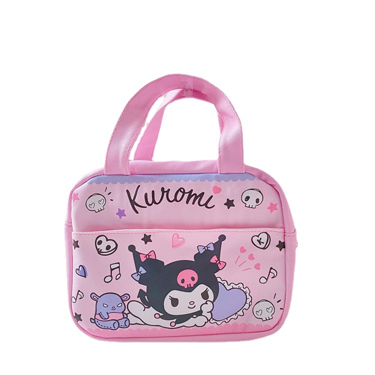 Japanese Cartoon Clow M Cute Heat Preservation Lunch Box Bag Convenient Foldable PU Leather Aluminum Foil Portable Lunch Bag