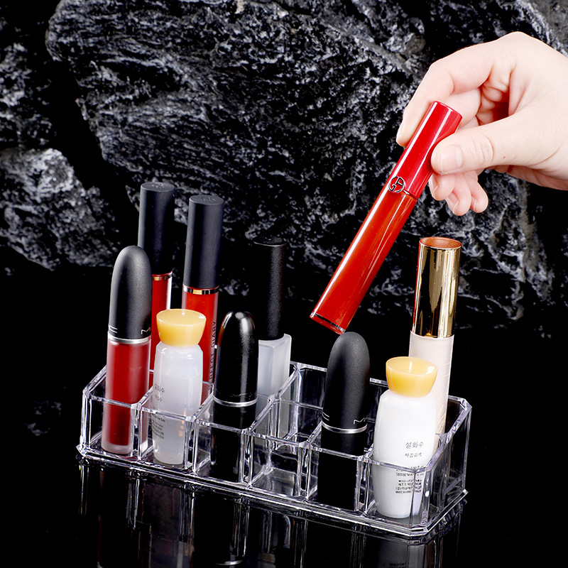 Transparent PS Cosmetics Desktop Dresser Finishing Box Storage Box Open Lipstick Canned Nails Storage Box