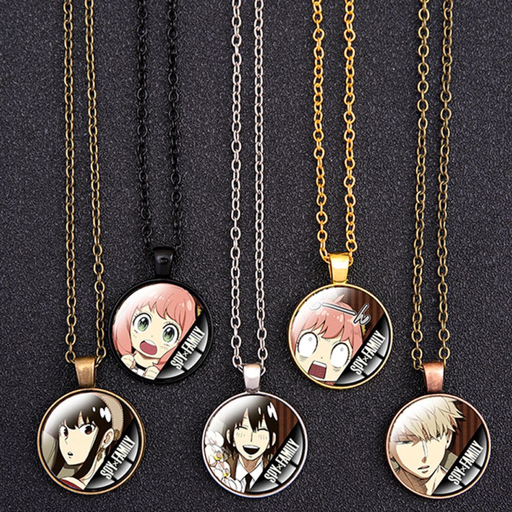 间谍过家家 劳埃德福杰  约尔福杰  阿尼亚福杰 动漫周边宝石项链