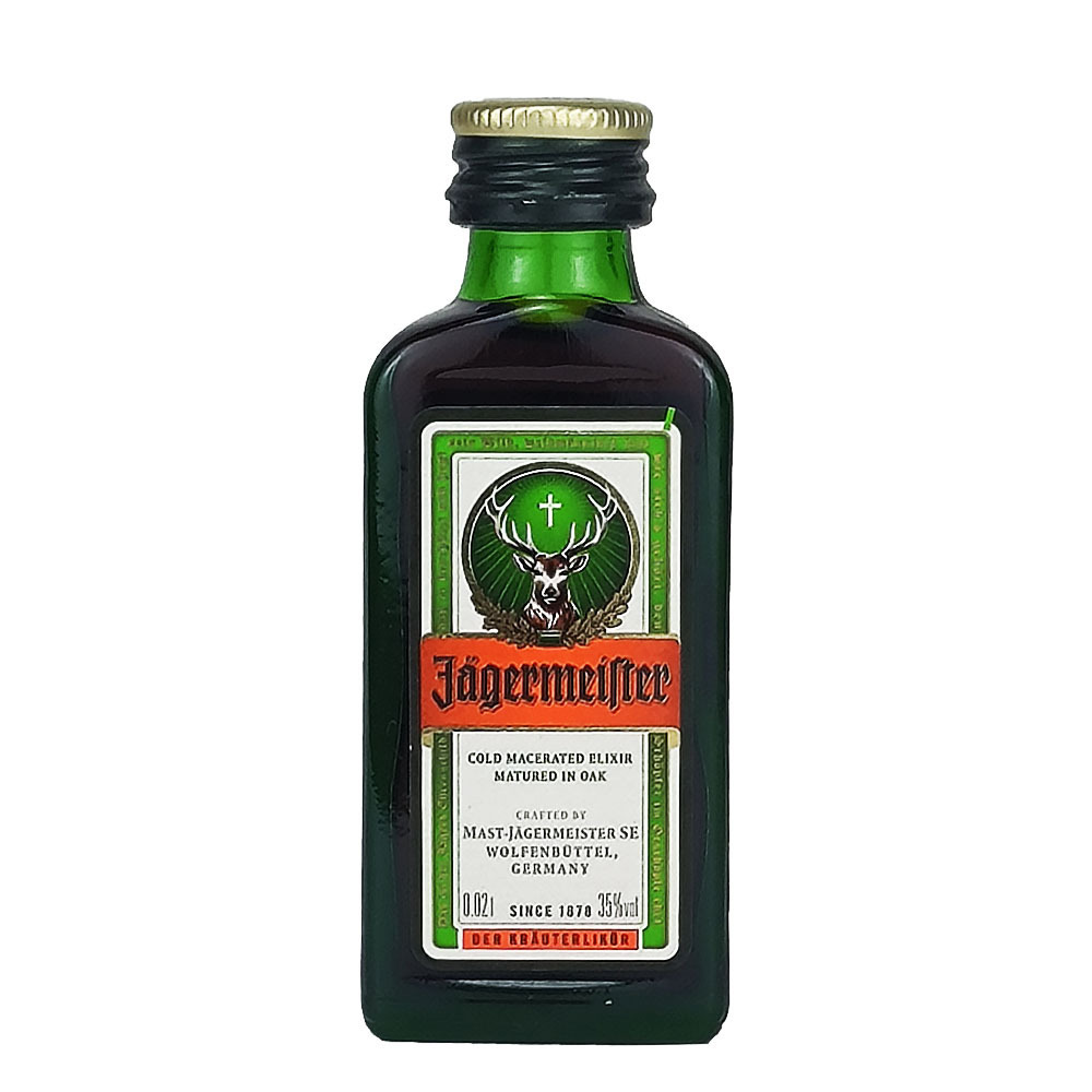 小酒版办野格利口酒力娇酒 野格圣鹿 德国原瓶20ml野格酒行货