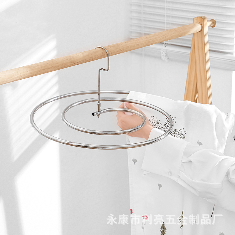 晒被子神器螺旋式晾衣架多功能阳台家用大圆形旋转挂凉晒床单批发