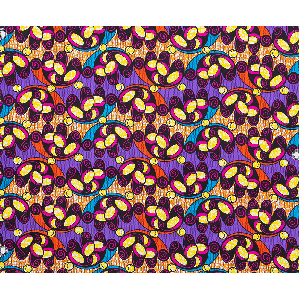 Foreign Trade African Fabric African National Polyester Batik Printing Fabric Polyester Duplex Printing Batik Fabric