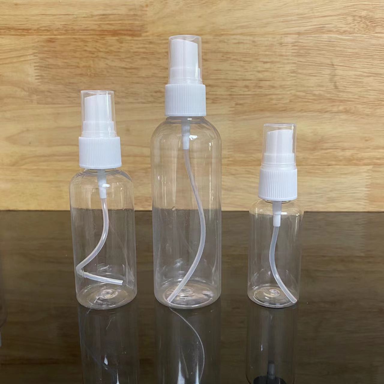 10ml 30ml 50ml 100ml毫升透明喷雾瓶pet 塑料瓶小喷壶酒精分装瓶