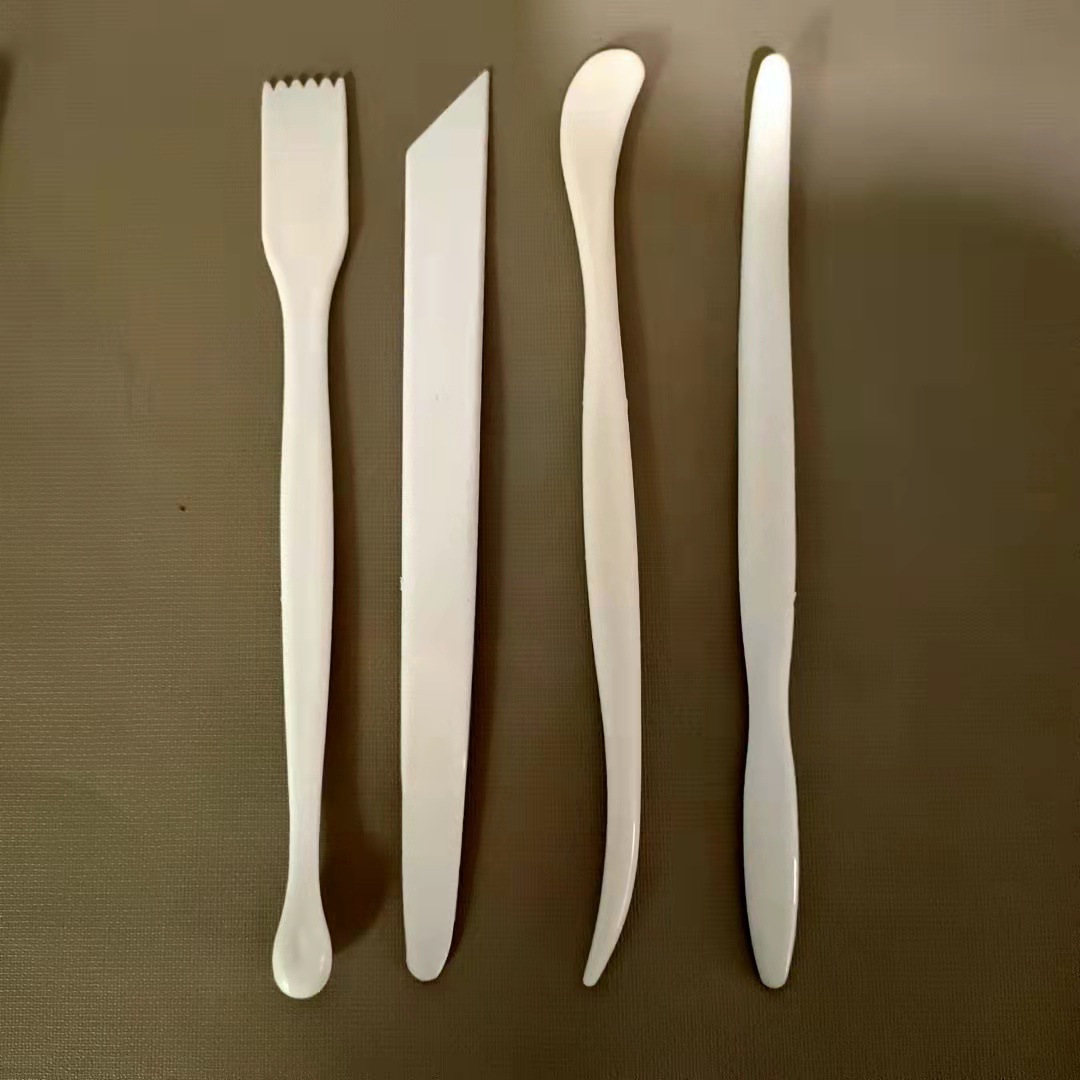 超轻粘土彩泥 塑料4件套装特效压花工具 软陶泥diy油泥陶艺泥塑刀