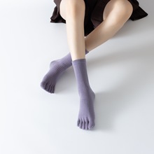 秋冬新款长筒保暖压力瑜伽袜子专业防滑加厚保暖小腿袜健身运动袜