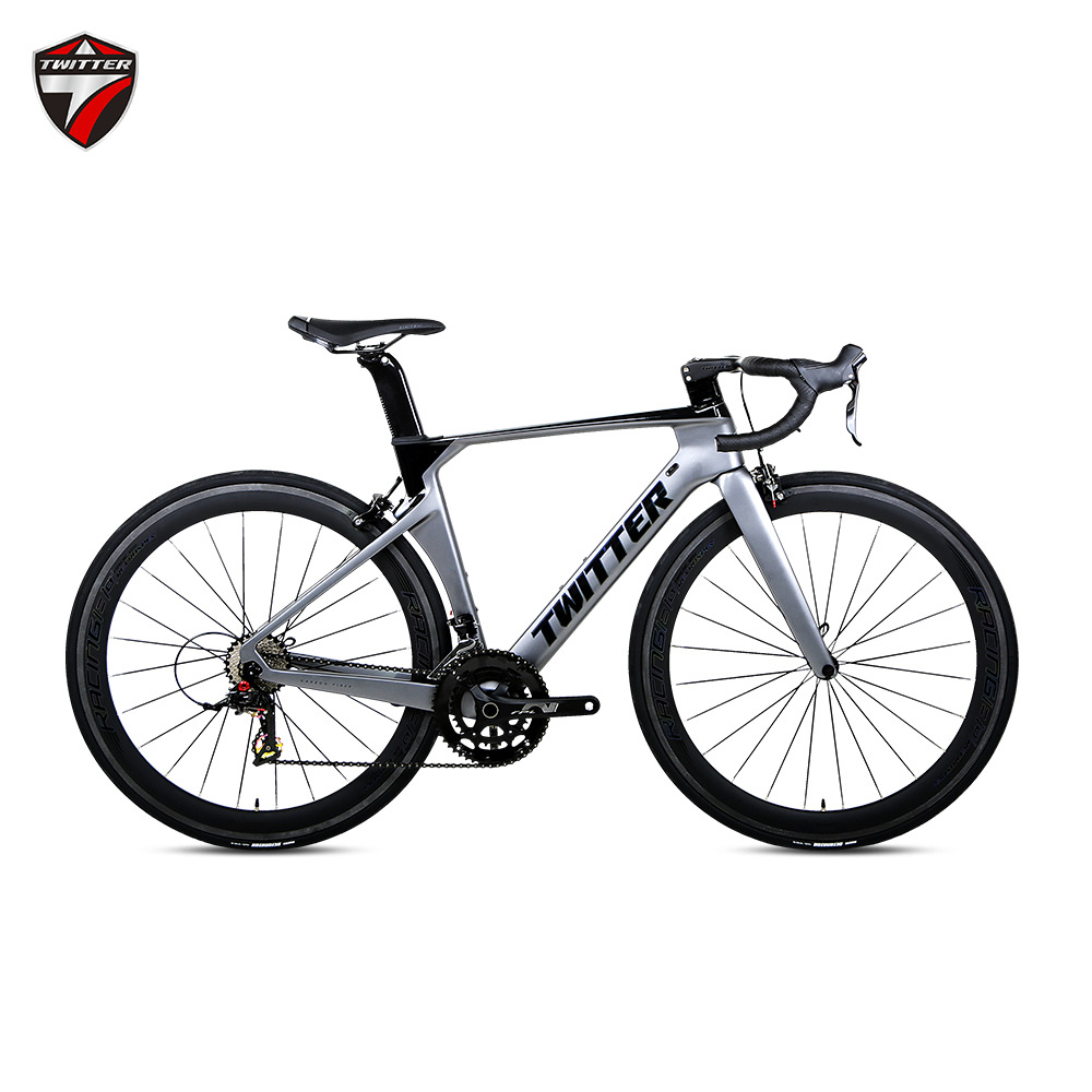 twitter骓特r5碳纤维公路车2*12变速c刹v刹圈刹赛车跑车自行车