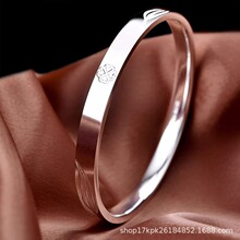 正品贵州y印象苗族银饰999足银纯手工光面圆珠手镯35克_阿里巴巴找货