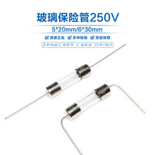 5*20带引脚玻璃保险丝管250V 1A2A3A6.3A8A10A12A 12.1 20A