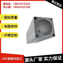 铝合金方管工业铝型材挤压氧化导轨型材圆管方管外壳压铸喷涂