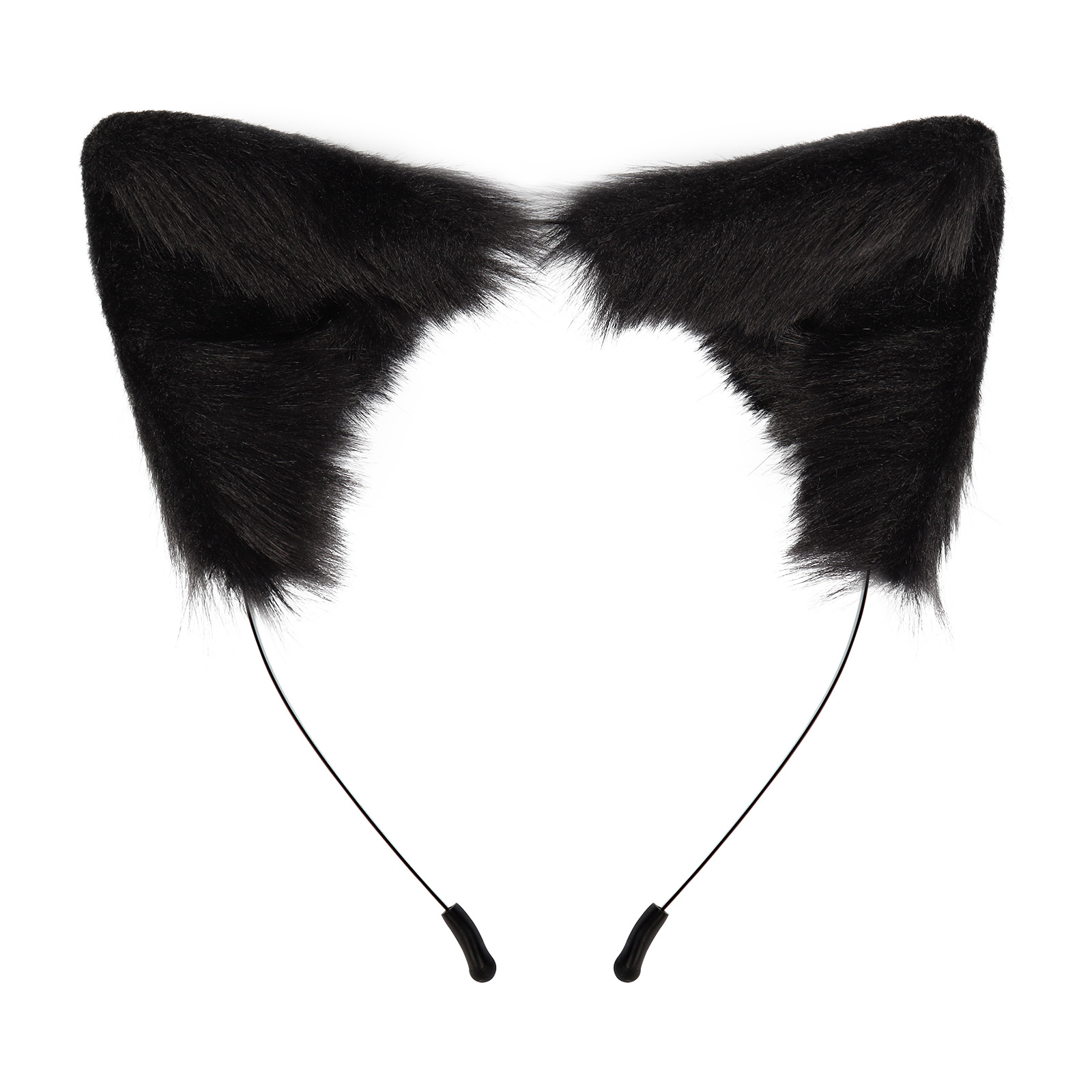 手作仿真狐狸猫耳朵头箍毛绒兽耳发箍cosplay装扮道具kc头饰配饰