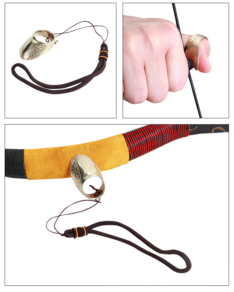 厂家新款传统弓点扳指复古传统蒙古射箭扳指祥云藏银材质现货批发