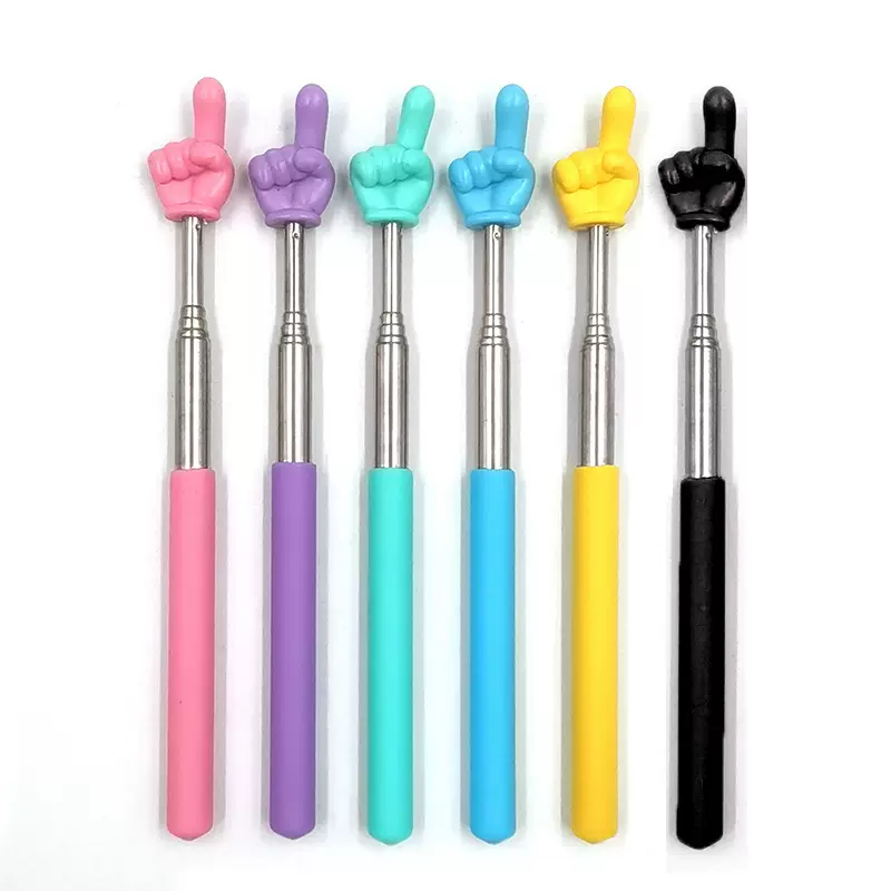 伸缩指读棒阅读手指棒伸缩点读棒点读教具教鞭指挥棒教师用教学棒