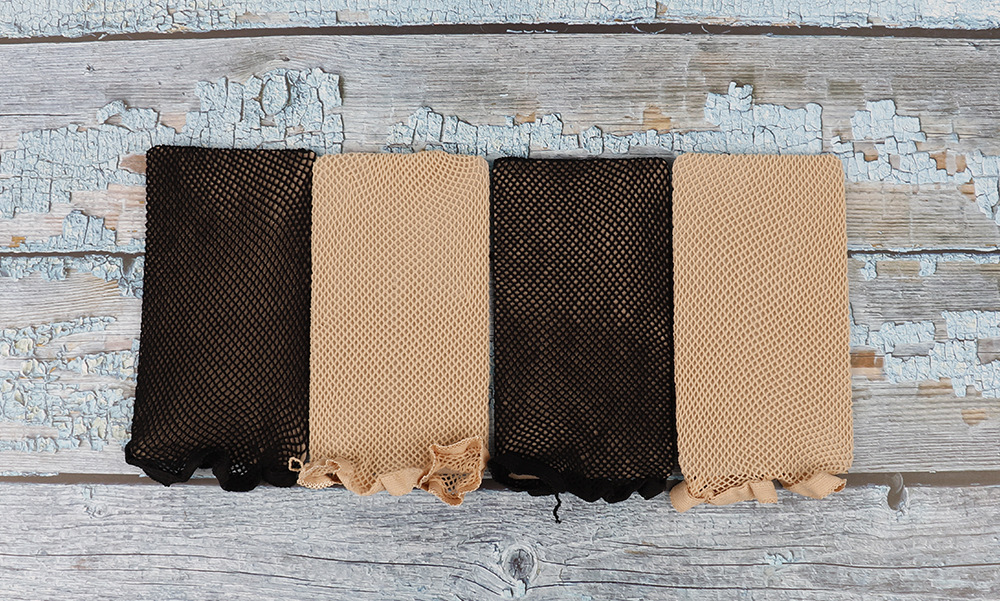 【厂家直销】高弹性网格假发发网 加长隐形头套发网 两头通发兜