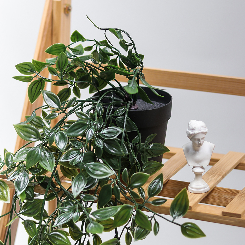 Amazon Hanging Pot Combination Home Cabinet Pot Hanging Bonsai Indoor Decorative Greenery Simulation Pot