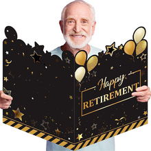 亚马逊新品 retirement card巨型留名簿 退休留言纪念卡贺卡 现货