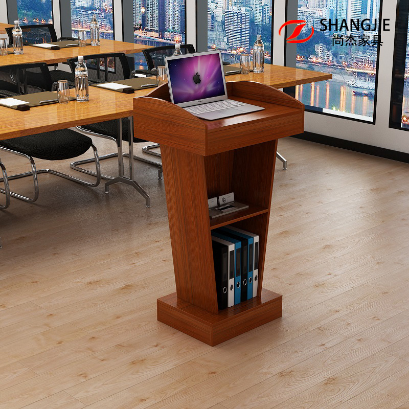 站立式演讲台领导发言台会议室讲台酒店迎宾台接待台主持台讲桌