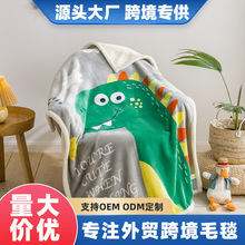 四季通用法兰绒毛毯双层柔软亲肤宝宝毛毯婴儿幼儿外贸畅销小毯子