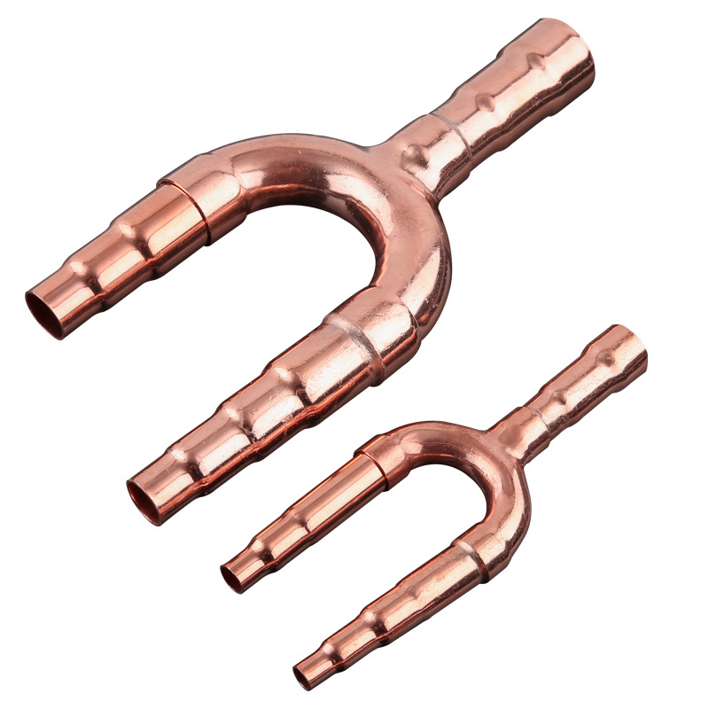 中央空调分支器 01c02c03c04c05cr410a型分歧管 焊接 铜管分支管