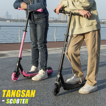 海外仓直发可折叠儿童电动滑板车 跨境站骑发光迷你scooter代步车