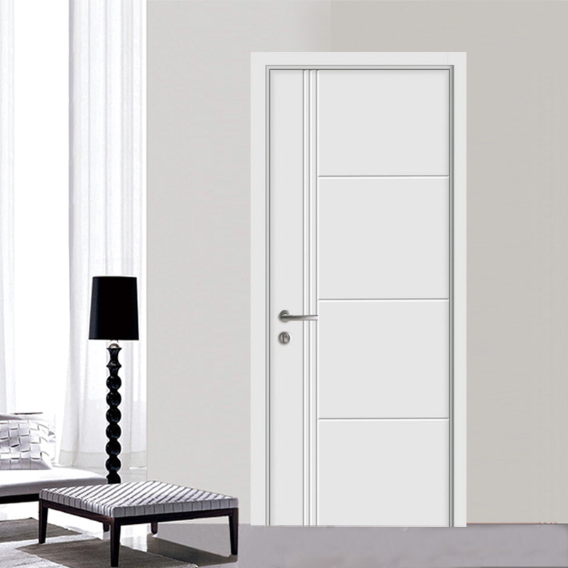 定制木门室内门卧室门套装门实木复合门烤漆门现代简约白色平开门