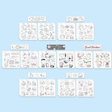 可爱猫咪圣诞贴纸韩国ins风咕卡贴纸DIY手帐素材手机壳ipad装饰