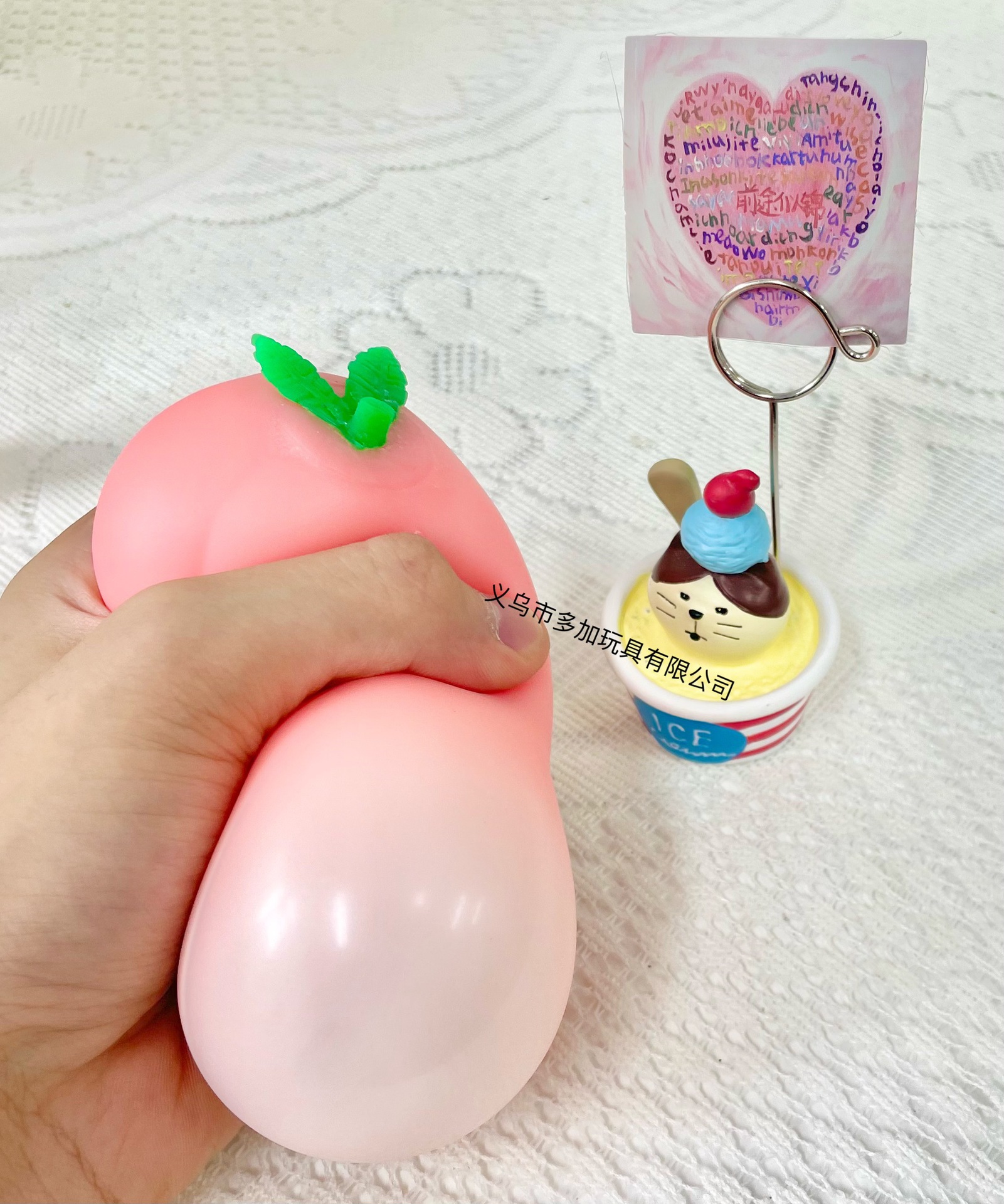 a Peach Squeezing Toy Simulation Food Nice Color Candy Toy Vent Ball Kitchen Play House Toys Children Happy