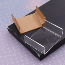 DIY超轻粘土食玩手工材料工具配件超迷你透明小压板U型压泥板