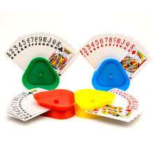 四色三角形懒人夹牌器 扑克手拿Playing Card Holders pokers