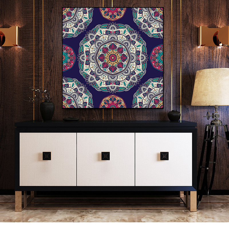 12wu东南亚民族风挂画印度古典唐卡酒店餐厅瑜伽馆走廊墙画泰式装