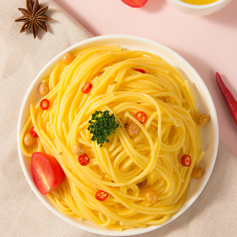 乐选玉米面条批发250g粗粮细作牛筋面玉米挂面早餐速食网红代发