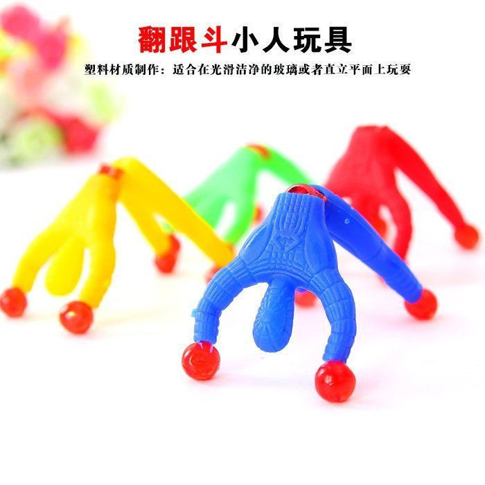 Nostalgic Elastic Stretch Sticky Palm Climbing Wall Vent Meteor Hammer Whole Person Children's Small Toys Vent Sticky Climbing Wall