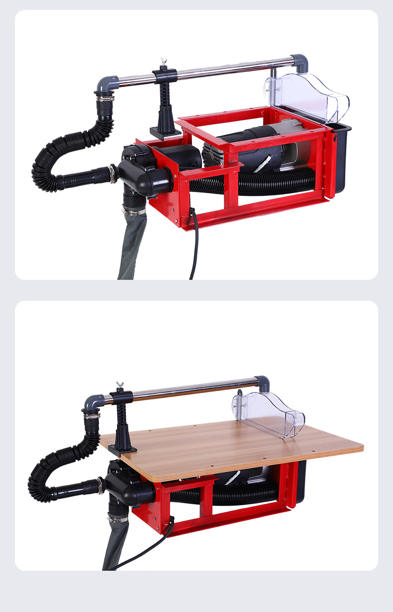 木工无尘锯电动小型台锯9寸倒装切割锯石膏板无尘切割机裁板电锯
