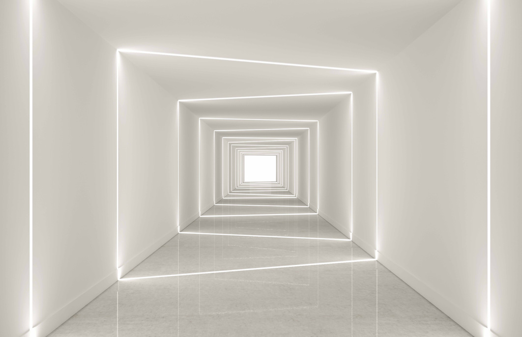 网红女直播间服装店前台办公室背景墙壁纸3d立体壁画延伸空间墙纸