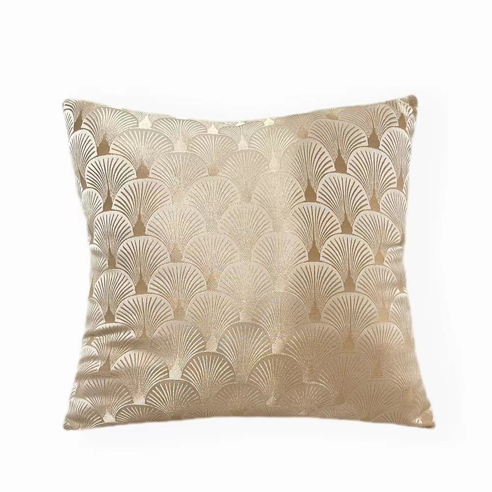 Entry Lux Pillow Shell Pattern Living Room Sofa Cushion Cover Lumbar Cushion Cover High Precision Jacquard New Chinese Pillow