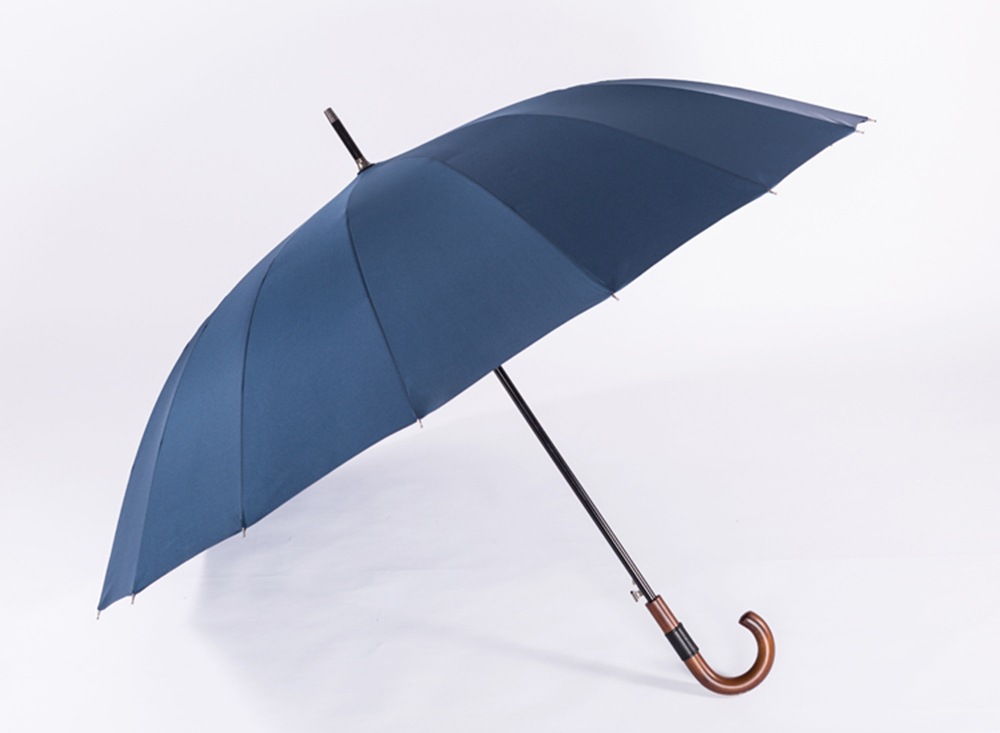 parachase长柄自动雨伞16骨双人加大号120cm防风暴商务广告伞批发