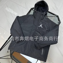 jordan男子飞人棒球棉衣立领宽松保暖防风运动休闲夹克cz1191-010