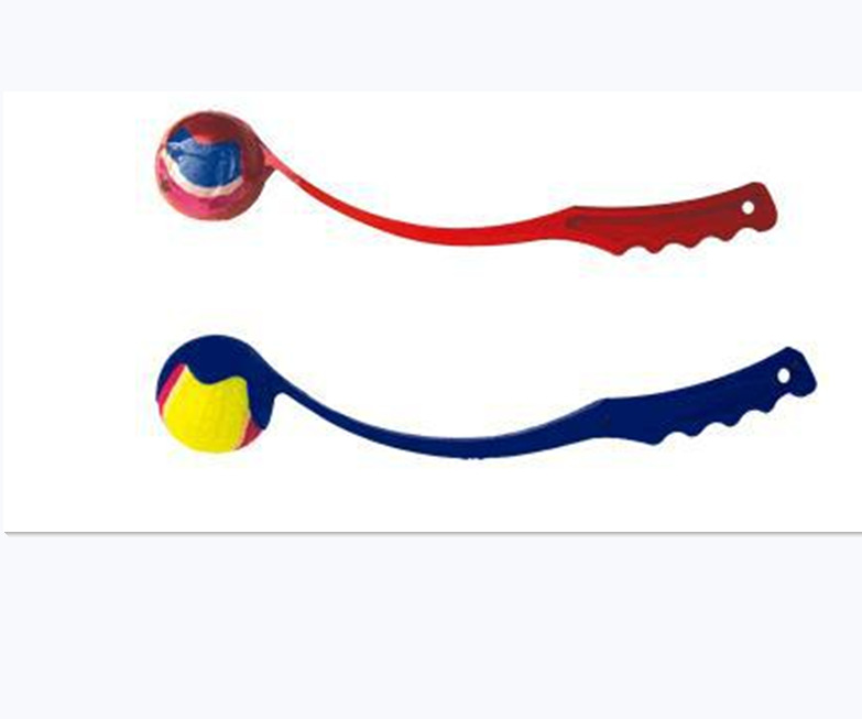 Pet Throwing Club Dog Training Toy Ball Throwing Device Outdoor with Tennis Training Throwing Toy 65cm