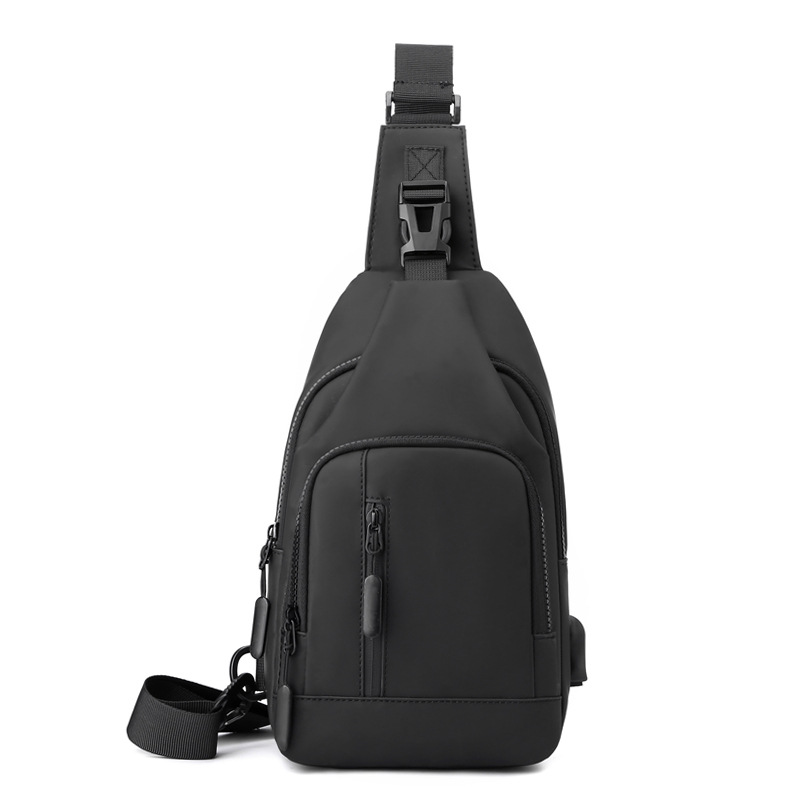 Cross-Border Crossbody Men's Shoulder Chest Bag Waterproof Commuter Derm Multi-Compartment Casual Cycling Small Backpack Logo
