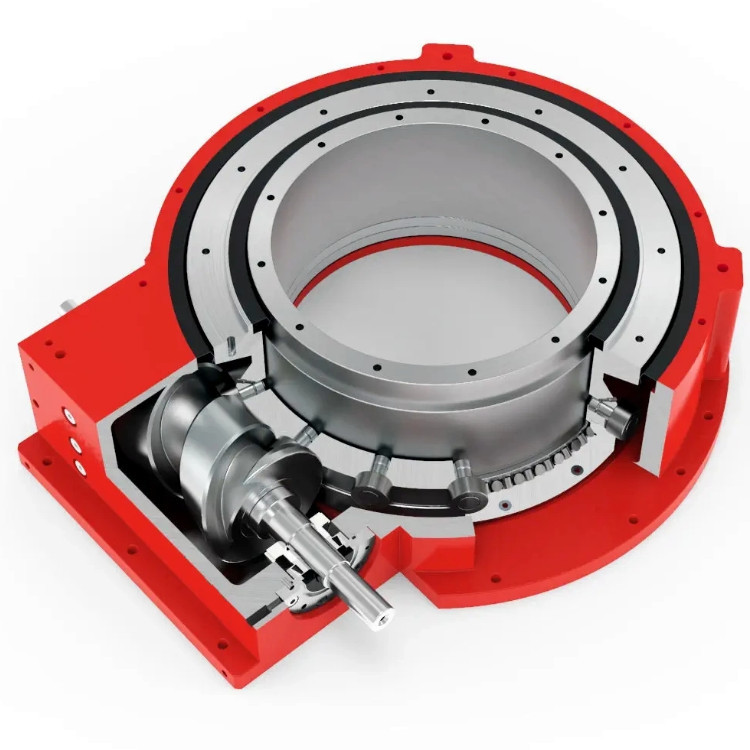 中空旋转平台重载型中空旋转平台滚子凸轮式中空轴旋转平台