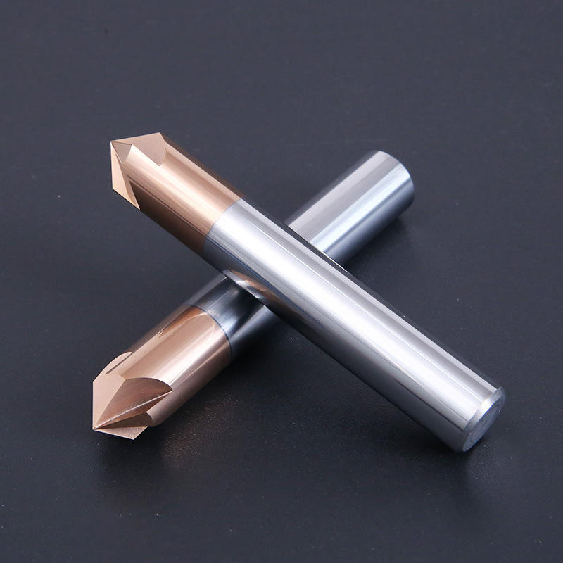 铝用倒角刀硬质合金涂层倒角铣刀45°60度90°120度高光三刃铝用